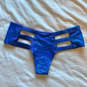Iheartraves cheeky blue cutout bottoms